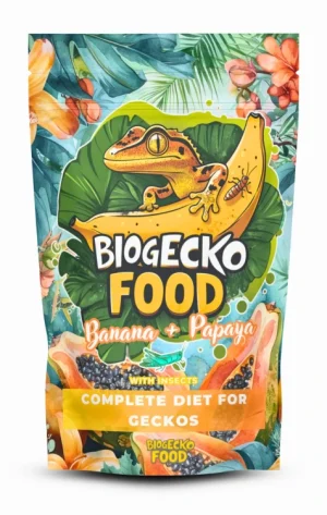 BioGecko Food Banana & Papaya – 100g
